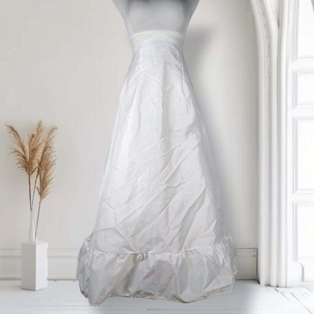Vintage Gunne Sax Romantic Renaissance Bridal Wedding Dress Veil Petticoat Ivory - Picture 11 of 16
